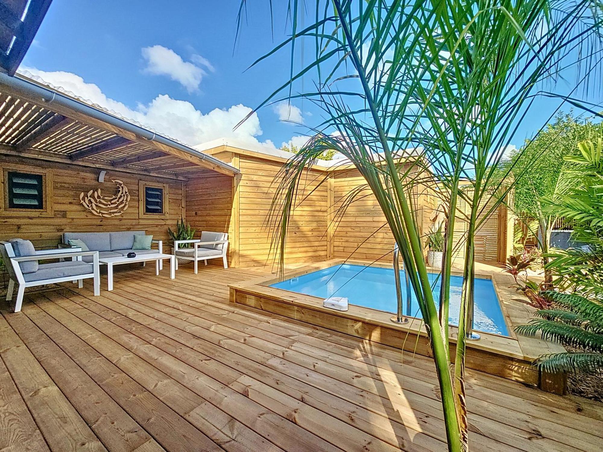 Villa L'Anjou Creole A Sainte Anne En Guadeloupe Avec Piscine Privee Et 2 Chambres Pour 4 Personnes Exteriör bild