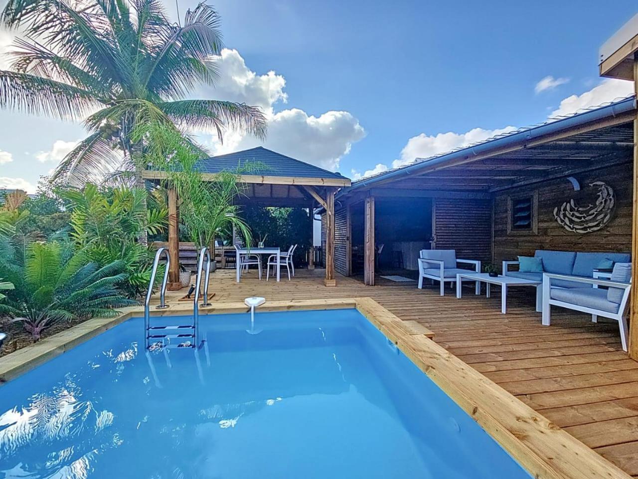 Villa L'Anjou Creole A Sainte Anne En Guadeloupe Avec Piscine Privee Et 2 Chambres Pour 4 Personnes Exteriör bild